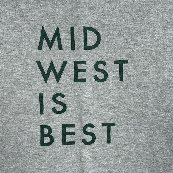 BE COOL Unisex Long-Sleeve Graphic Print Crewneck Sweater (Gray | Size S) - Picture 3 of 5